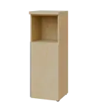 MHN 3 - 4DN kancelářská skříň, 1-dveřová/nika, pravá, 1120x400x400, bříza světlá